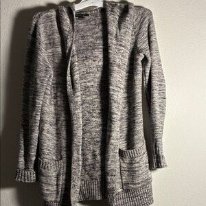 Tahari Marled Gray Women's Cardigan Sweater